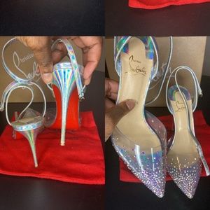 Christian Louboutin Specchio Embellished Laser Pumps